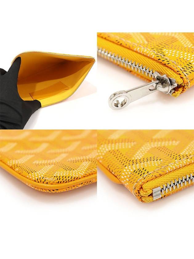 APMSENAT2 MM 08 Yellow Goyadin Canvas Senna Clutch - GOYARD - BALAAN 6