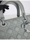 Lady Bag Medium Ultramatte Stone Gray M0565ILOI M41G - DIOR - BALAAN 8