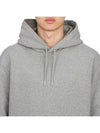 Mini Heart Logo Hoodie Heather Grey - AMI - BALAAN 6