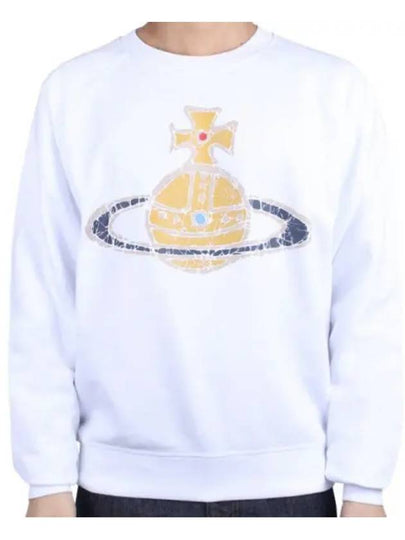 Time Machine Raglan Sweatshirt White - VIVIENNE WESTWOOD - BALAAN 2