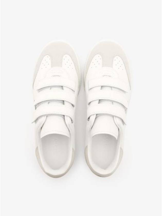 Beth Logo Leather Low Top Sneakers White - ISABEL MARANT - BALAAN 5