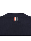 Milano Stitch Sprite Armband Cotton V-neck Cardigan Navy - THOM BROWNE - BALAAN 10