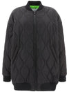 Quilted Bomber Jacket Black - MSGM - BALAAN 1