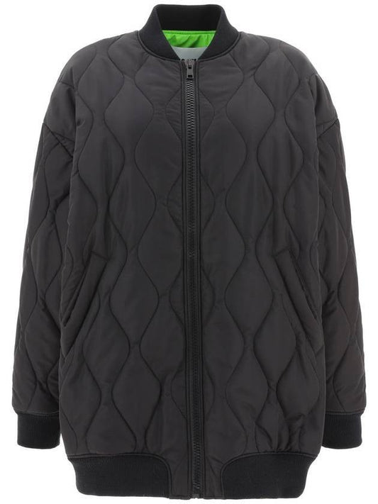 quilted bomber jacket black - MSGM - BALAAN 1