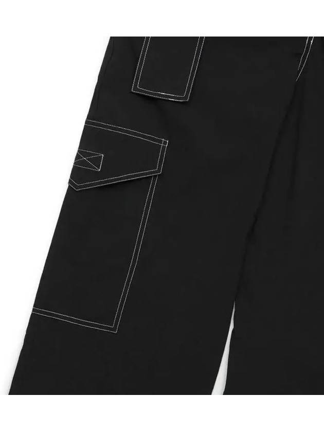 Stitch Detail Belted Jumpsuit Black - GANNI - BALAAN 5