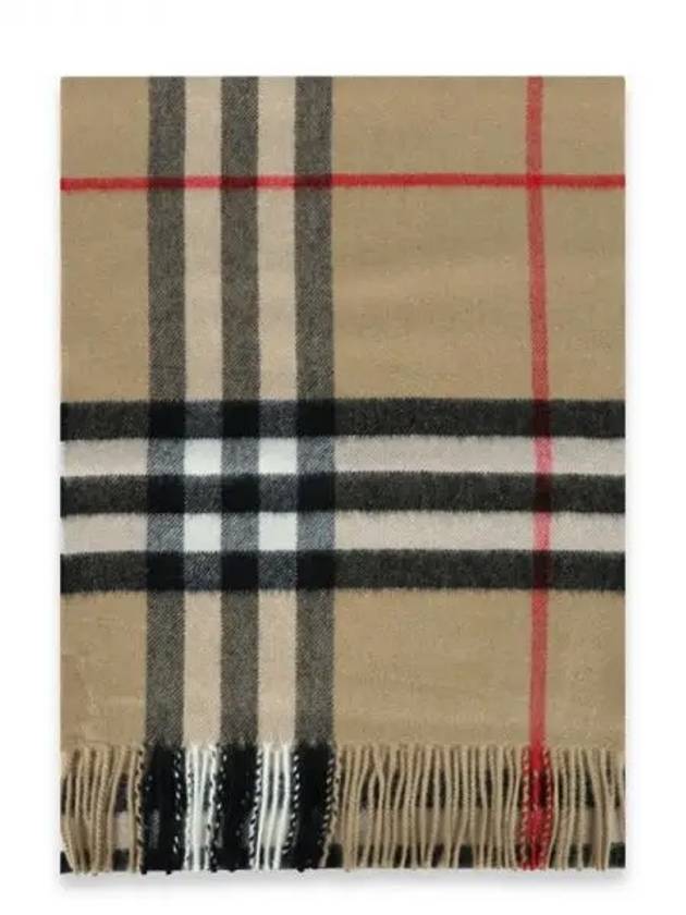 Classic Check Cashmere Scarf Beige - BURBERRY - BALAAN 2