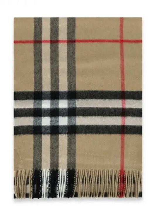 Classic Check Cashmere Scarf Beige - BURBERRY - BALAAN 2