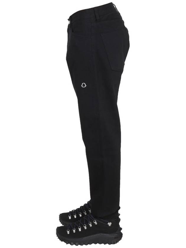 Genius Casual Straight Pants Black - MONCLER - BALAAN 4