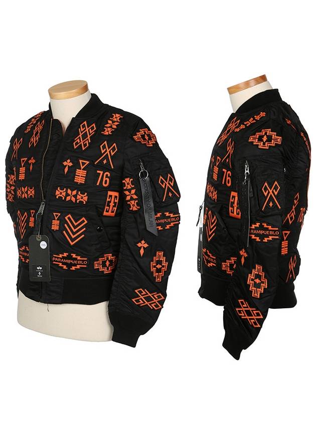 CMEA016 F1602 3105 1018 Embroidery Aviation Jumper - MARCELO BURLON - BALAAN 1