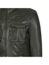 Italian mock neck pocket point sheepskin jacket ALJP125 - IKALOOOK - BALAAN 8