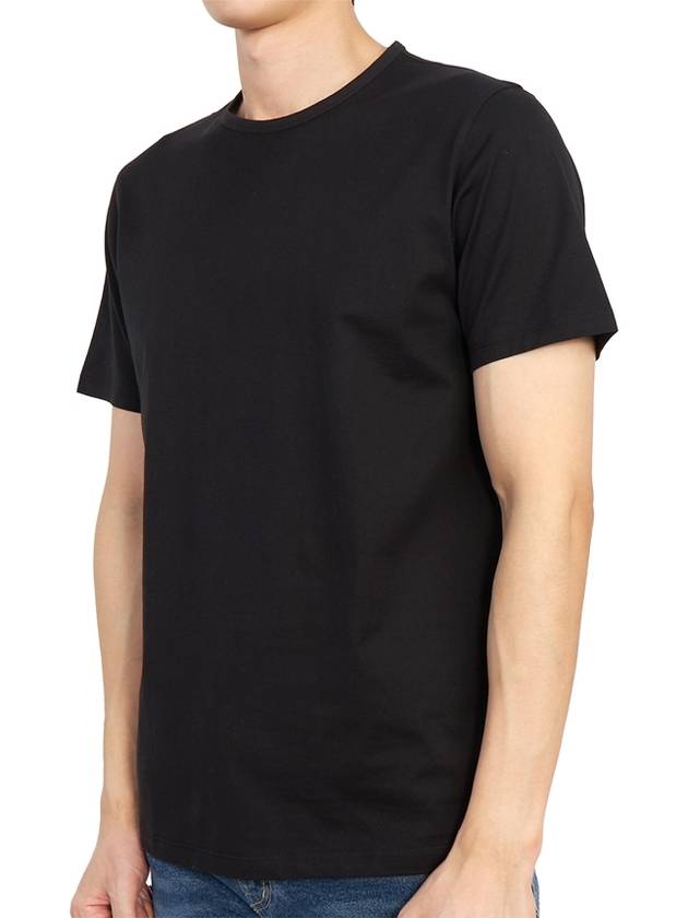 Precise Luxe Cotton Jersey Short Sleeve T-Shirt Black - THEORY - BALAAN 3