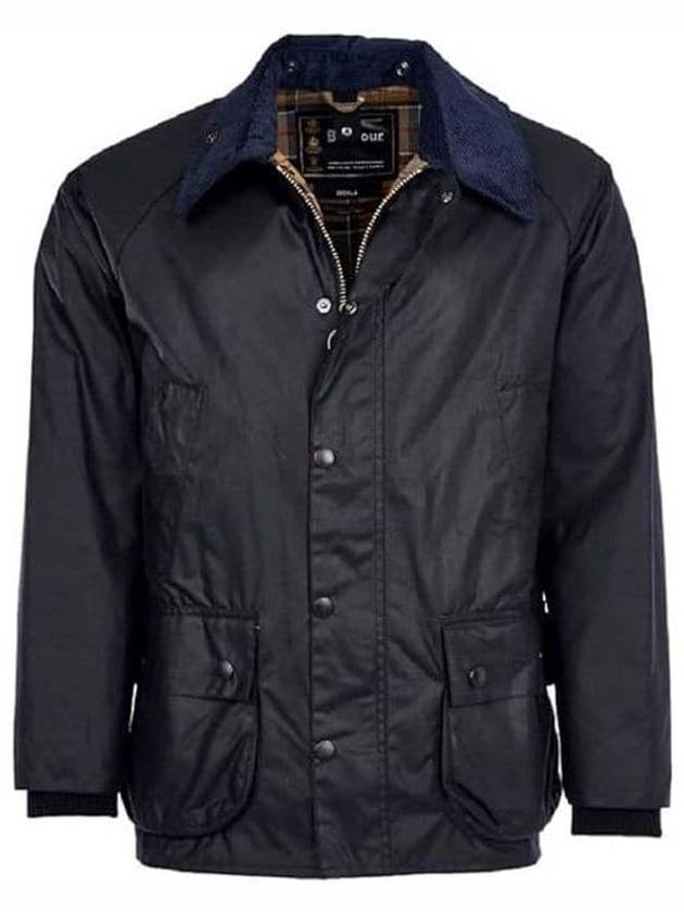 Bedale Wax Half Lined Jacket Navy - BARBOUR - BALAAN 2