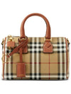 Check Mini Bowling Bag Archive Beige Briar Brown - BURBERRY - BALAAN 1