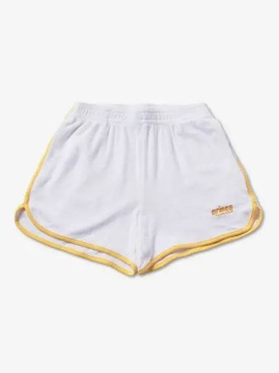 Prince Tennis Terry Shorts White Yellow - SPORTY & RICH - BALAAN 2