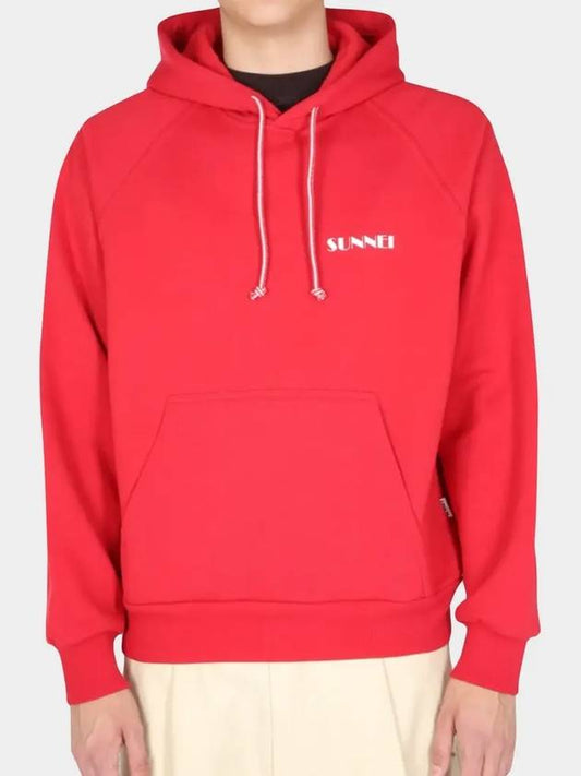 Hood Unisex Mini Logo Hoodie Red - SUNNEI - BALAAN 1