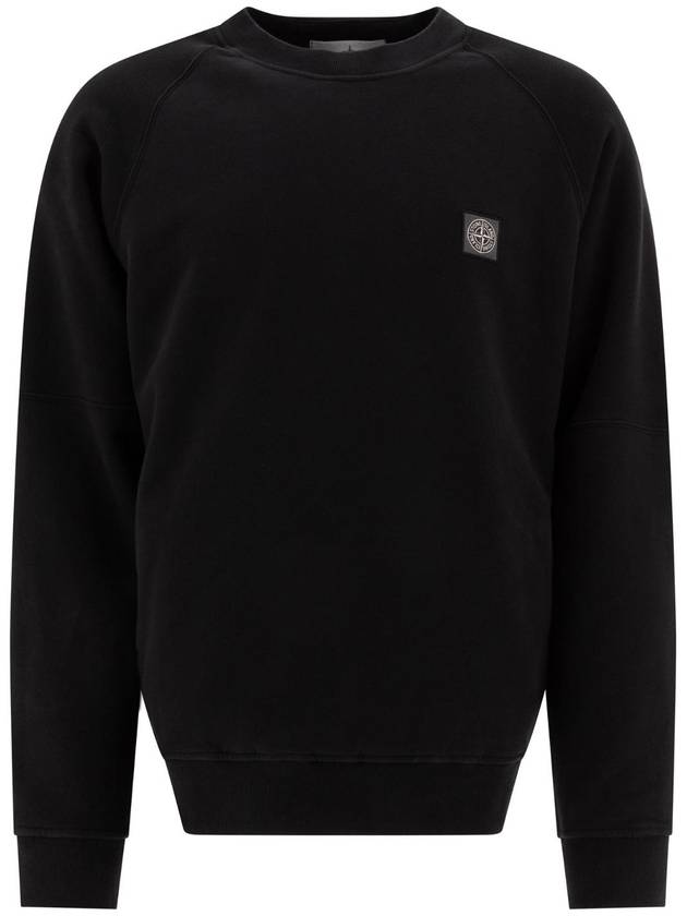 Compass Patch Knit Top Black - STONE ISLAND - BALAAN 1