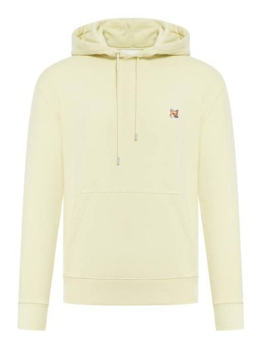 Fox Head Patch Regular Hoodie Chalk Yellow - MAISON KITSUNE - BALAAN 1