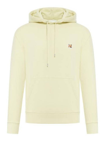 Fox Head Patch Regular Hoodie Chalk Yellow - MAISON KITSUNE - BALAAN 1