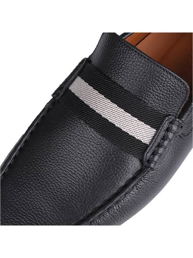Men PEARCE Leather Driving Shoes Black - BALLY - BALAAN 8