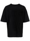 Boxy Short Sleeve T-Shirt Black - LEMAIRE - BALAAN 2