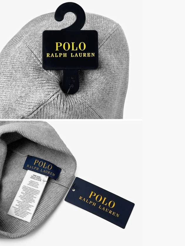 POLO RALPHLAUREN PC0598 032 Signature Pony Logo Beanie - POLO RALPH LAUREN - BALAAN 4