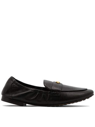 Ballet Double T Napa Leather Loafers Black - TORY BURCH - BALAAN 1