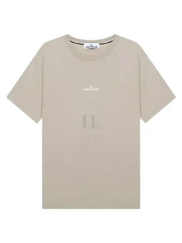 Garment Dyed Institutional One Print Cotton Jersey Short Sleeve T-Shirt Dove Grey - STONE ISLAND - BALAAN 2