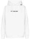 Women's Logo Label Overfit Hoodie White - VETEMENTS - BALAAN 3