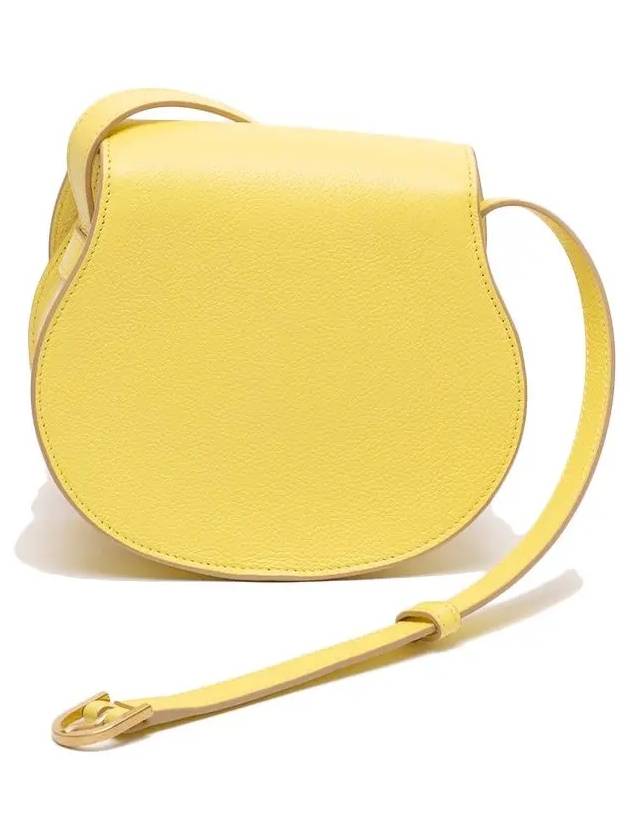 Marcie Saddle Small Grained Leather Cross Bag Yellow - CHLOE - BALAAN 4