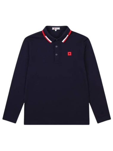 Golfwear Yokoeri Long Sleeve Shirt Navy - ONOFF - BALAAN 1