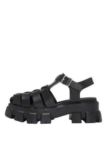 Triangle Logo Rubber Sandals Men - PRADA - BALAAN 1