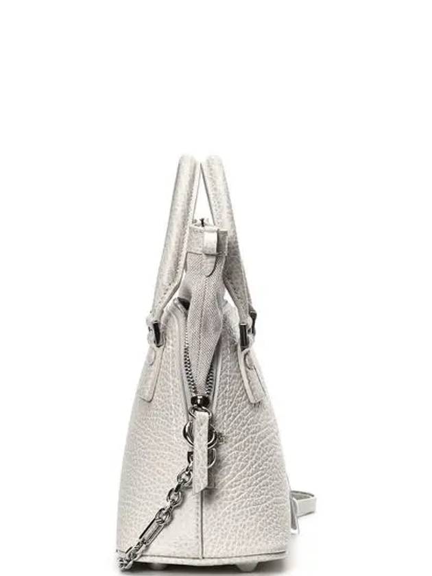 5AC Classique Micro Tote Bag Light Grey - MAISON MARGIELA - BALAAN 3