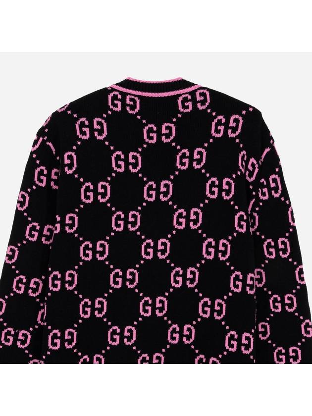 GG Jacquard Cardigan Black - GUCCI - BALAAN 7