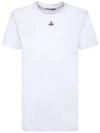 Embroided ORB Peru Short Sleeve T-Shirt White - VIVIENNE WESTWOOD - BALAAN 2