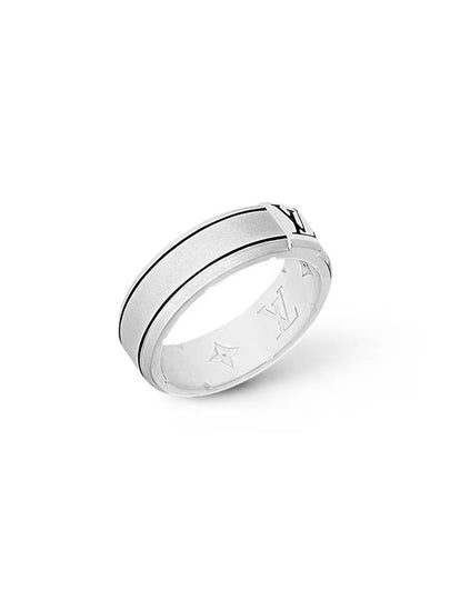 LV Spike Band Ring Silver 925 M1544M - LOUIS VUITTON - BALAAN 2