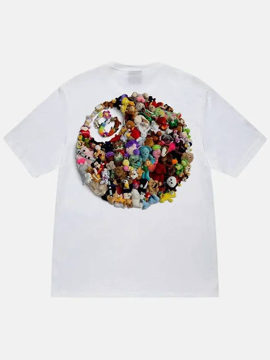 Plush Short Sleeve T-Shirt White - STUSSY - BALAAN 2