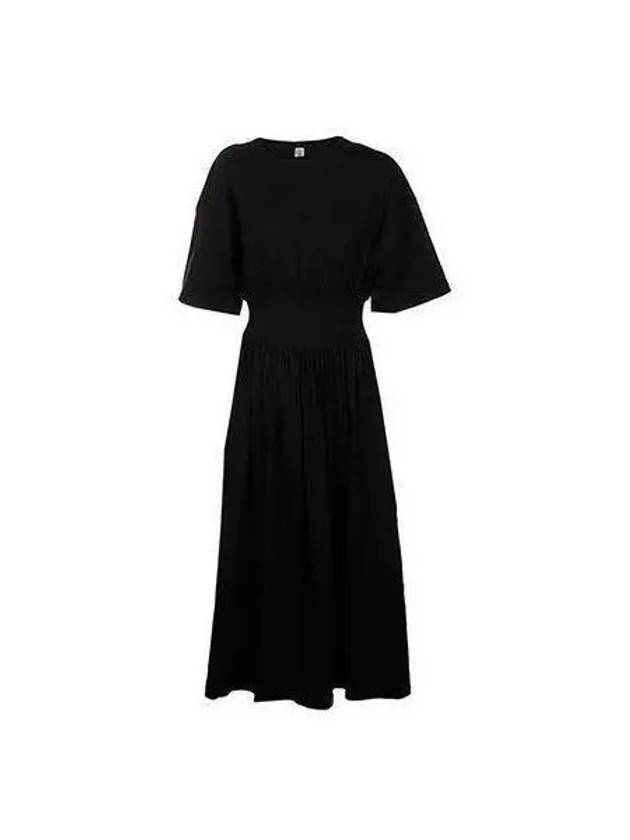 Women s Elastic Waist Maxi Dress Black 213654770 - TOTEME - BALAAN 1