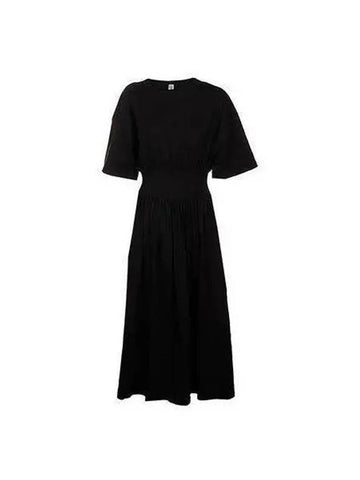 Women s Elastic Waist Maxi Dress Black 213654770 - TOTEME - BALAAN 1