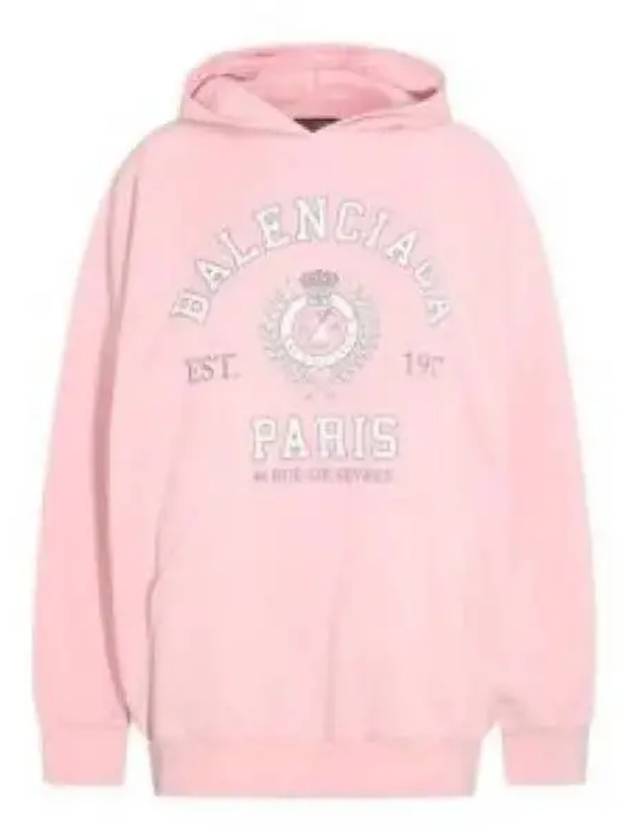 College Logo Hoodie Pink - BALENCIAGA - BALAAN 2