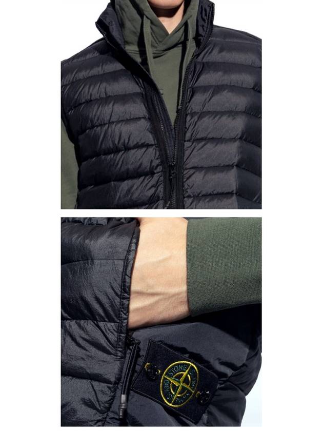 Loom Woven Chambers Recycled Nylon Down TC Vest Black - STONE ISLAND - BALAAN 6