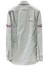 Oxford Armband Stripe Cotton Long Sleeve Shirt Blue - THOM BROWNE - BALAAN 3