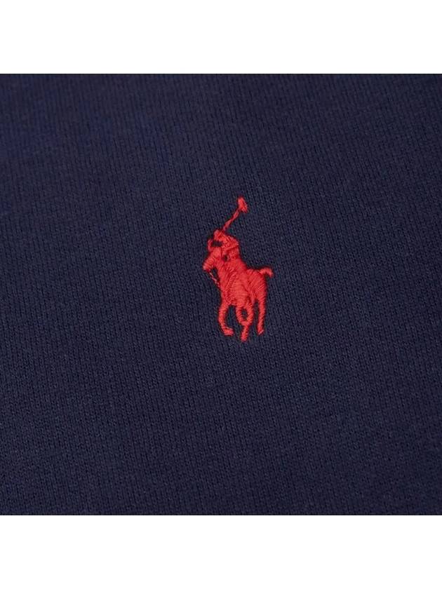 Embroidered Logo Pony Crew Neck Sweatshirt Navy - POLO RALPH LAUREN - BALAAN 5