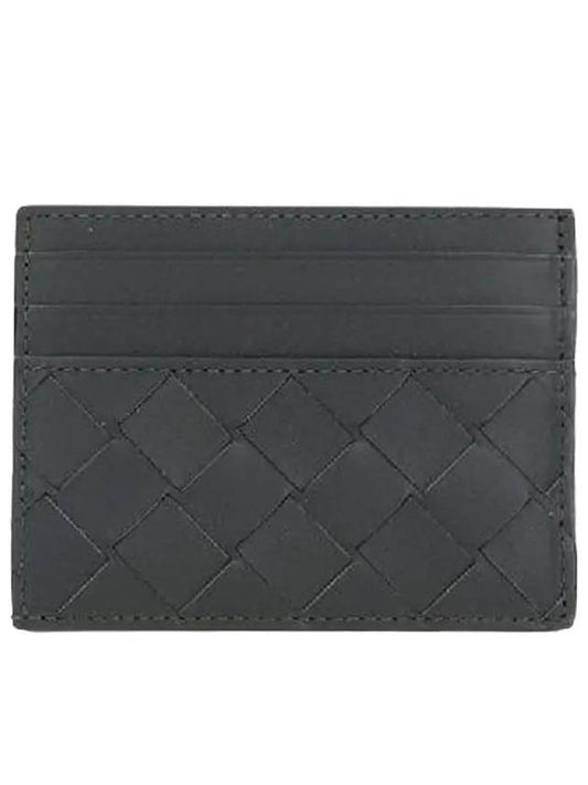 Intrecciato Leather Card Wallet Dark Green - BOTTEGA VENETA - BALAAN 2