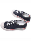 Men's RWB Sole Cotton Low Top Sneakers Navy - THOM BROWNE - BALAAN 7