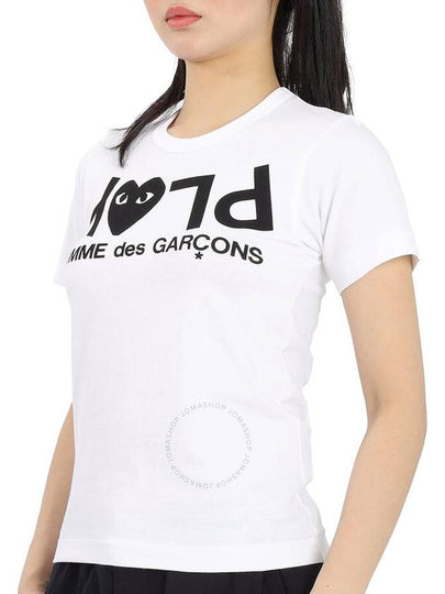 Comme Des Garcons Ladies Short-sleeve Play Logo T-shirt, Size X-Small - COMME DES GARCONS - BALAAN 2