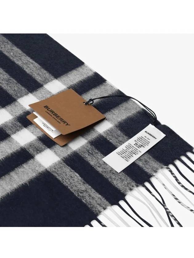 Classic Check Cashmere Scarf Grey - BURBERRY - BALAAN 5