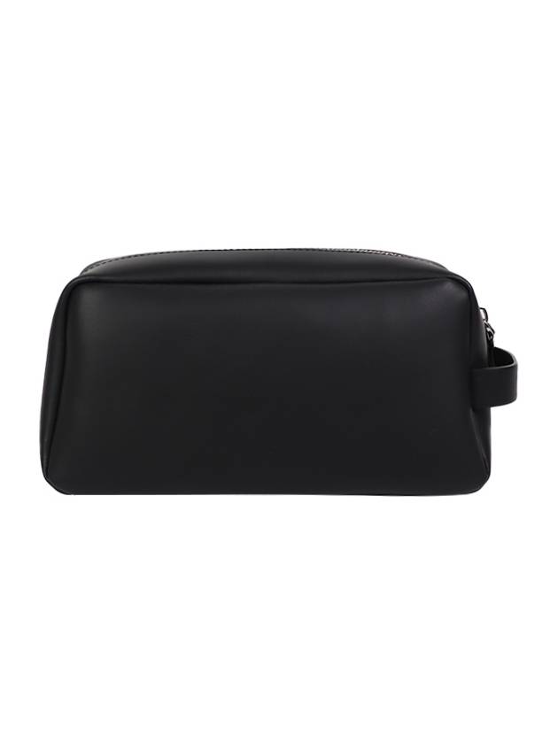 VLTN Logo Print Pouch Bag Black - VALENTINO - BALAAN 3