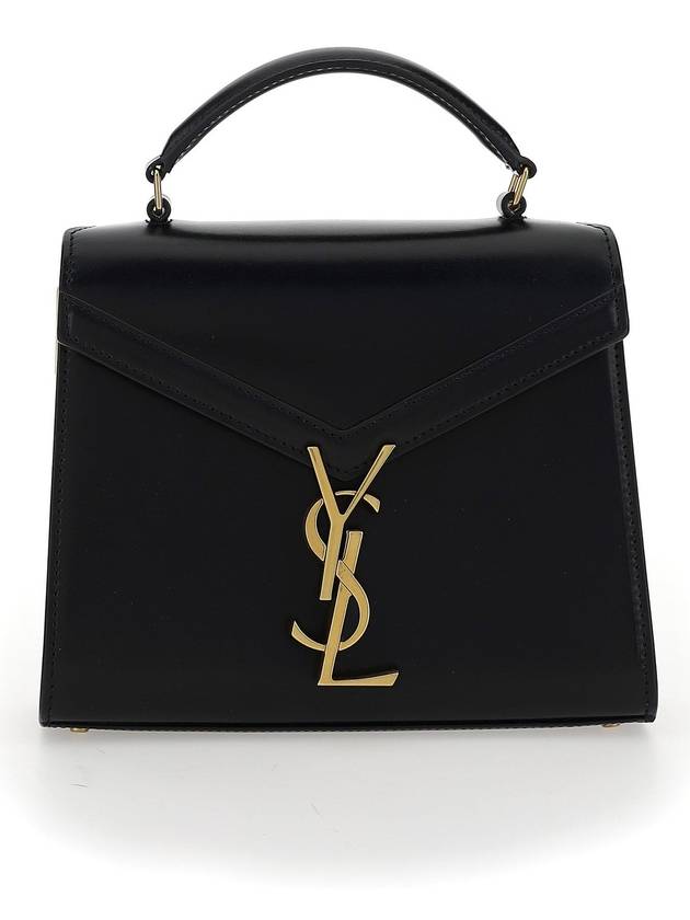 Box Cassandre Mini Top Leather Tote Bag Black - SAINT LAURENT - BALAAN 2