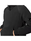 Lens Wappen Garment Nylon Hoodie Black - CP COMPANY - BALAAN 5