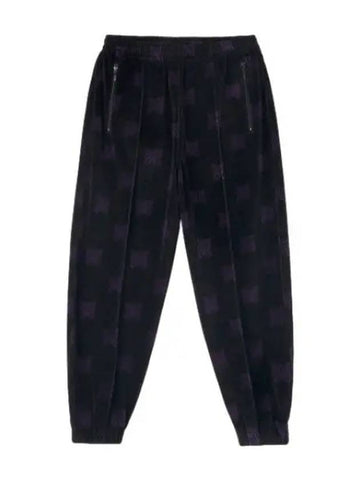 Papillon velor zipper track pants black purple - NEEDLES - BALAAN 1